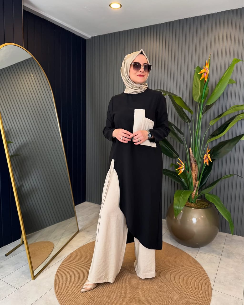 أنصومبل تركي 2 بياس ثوب كريب مكرش 2025