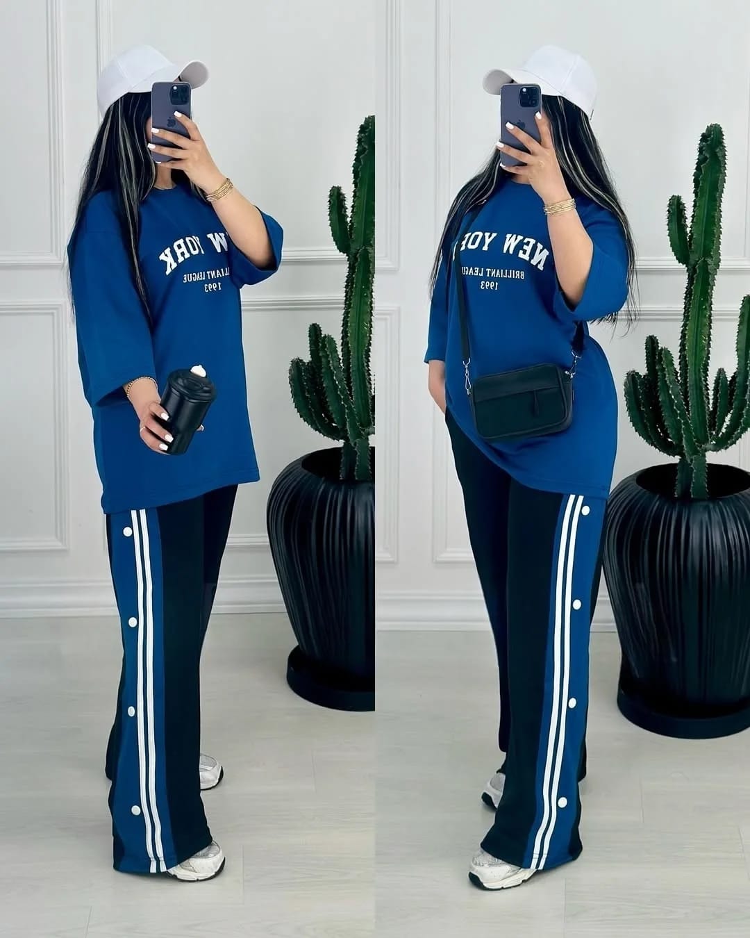 أنصومبل 2 بياس نيو يورك بثوب كريب سكوبا صيفي