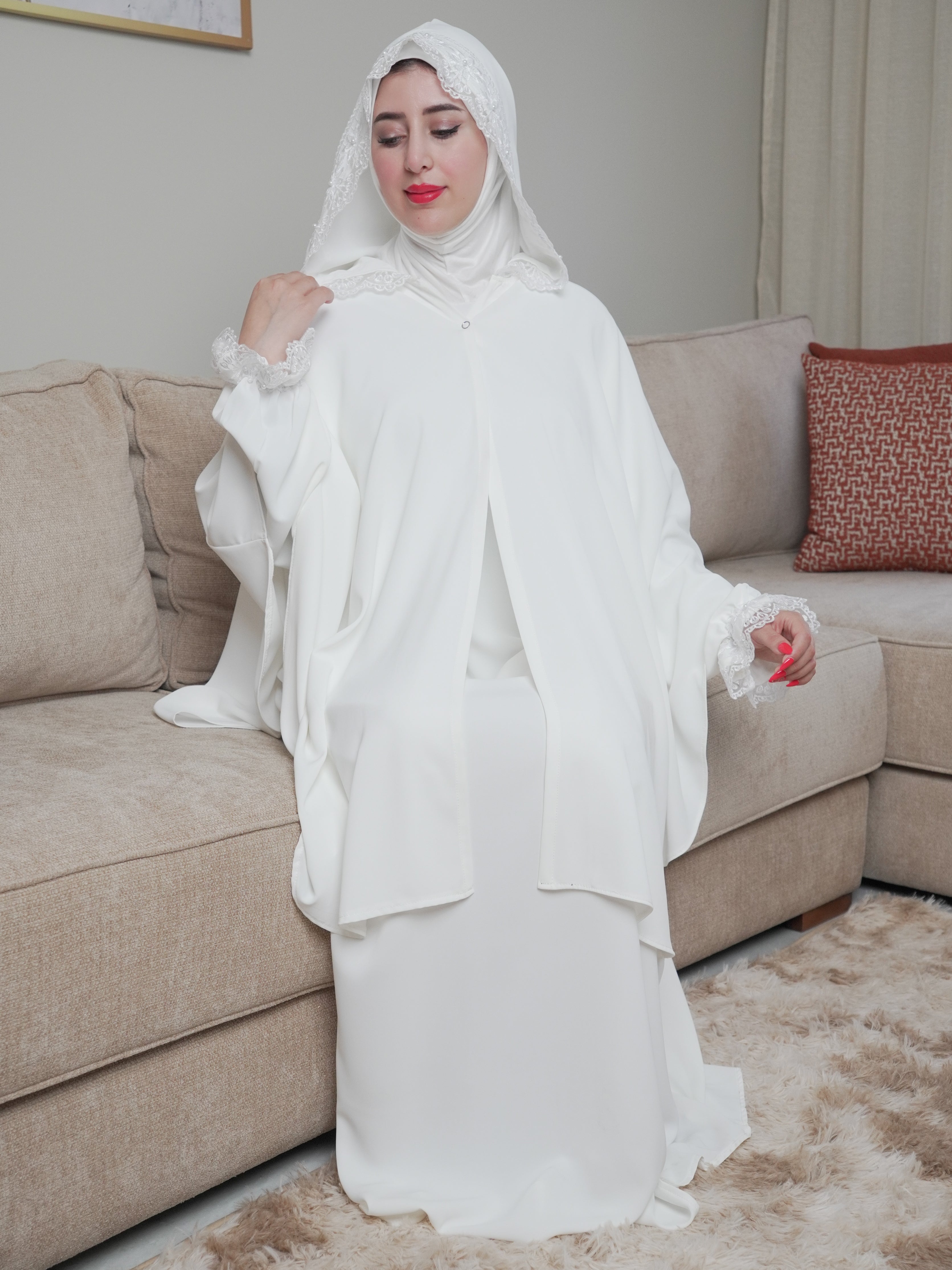 آخر صيحات عباية الصلاة 3 قطع بالسلهام😍